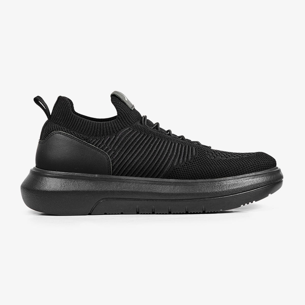 Sneaker Masculino em Knit Preto Energy | Ferracini